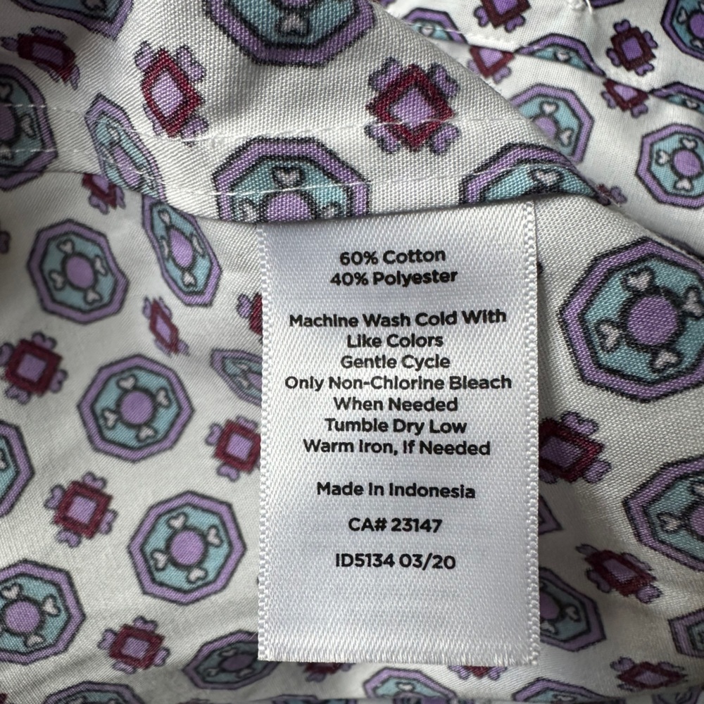 #7) Talbots Wrinkle Resistant Button Down Shirt S… - image 3